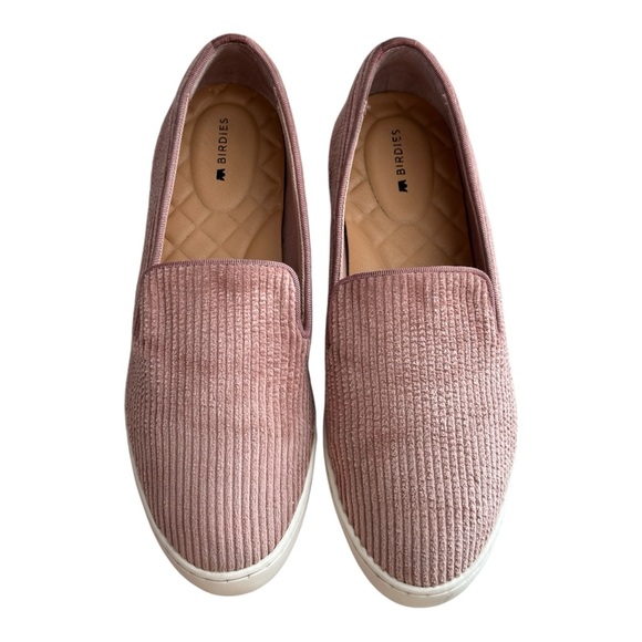 Birdies Women's The Swift Carnation Blush Pink Velvet Corduroy Sneakers Size 7 - Picture 6 of 15